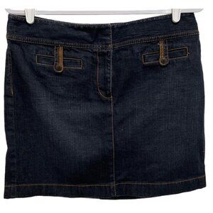 0476 Ann Taylor Loft  Dark Denim Mini Skirt